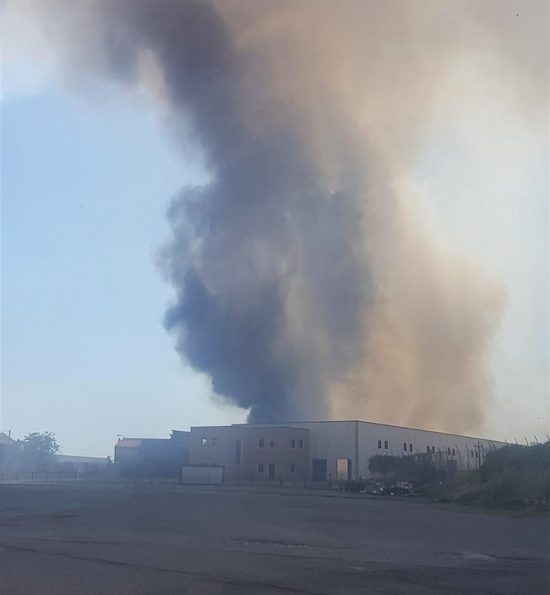 Incendio immondizia Battipaglia