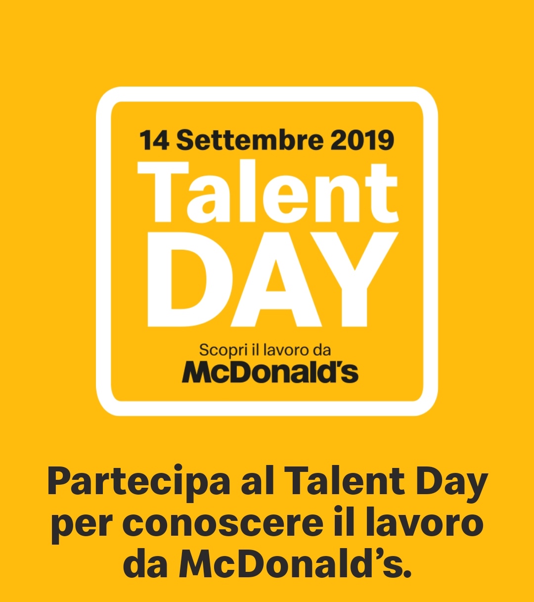 Talent Day-McDonald's