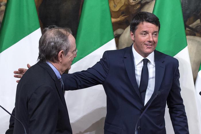 Matteo Renzi- Pier Carlo Padoan