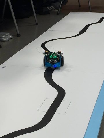 Il robot durante una simulazione