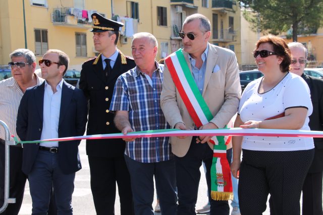 Inaugurazione Mercatino Rione della Pace-Merola-Polito-Cariello-Manzione