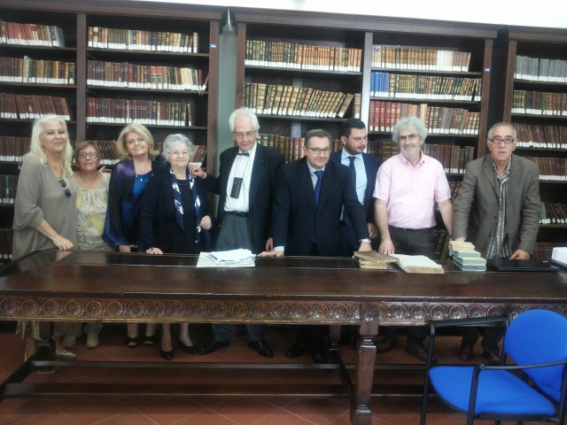 Intitolazione Sala Antica Biblioteca-Famiglia Merola-Consegna volumi