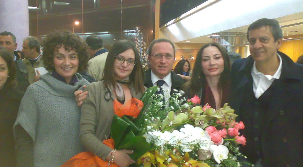 Katia Venusia,Barbara Maria Rosaria con Bonavitacola e Cuomo