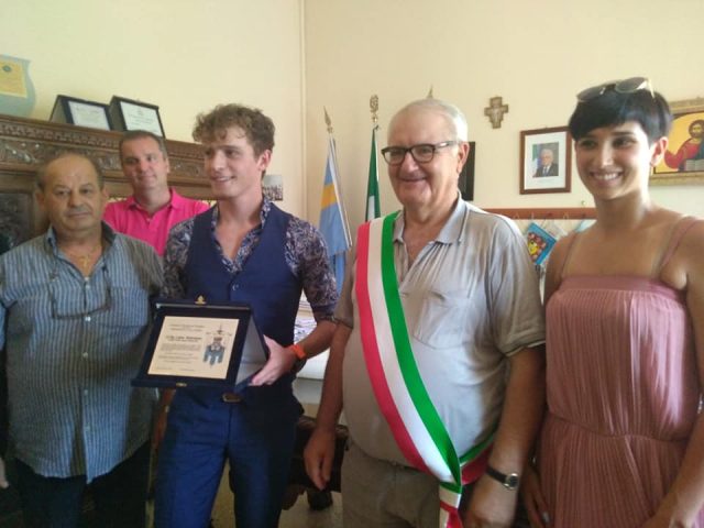 Lukas Haitzmann con Michele Volzone e Simona Di Lascio