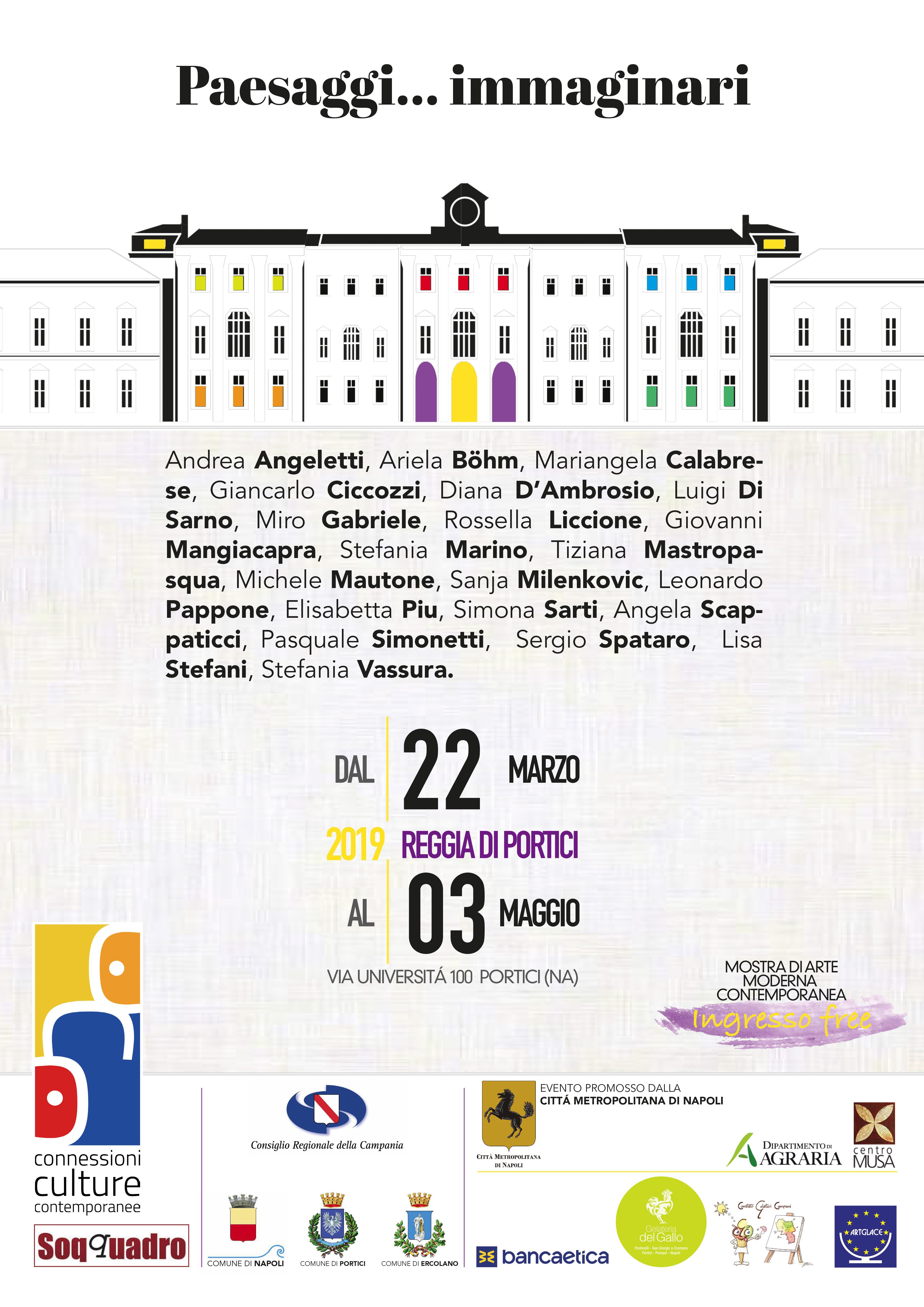 LOCANDINA MOSTRA REGGIA DI PORTICI 22.03.2019