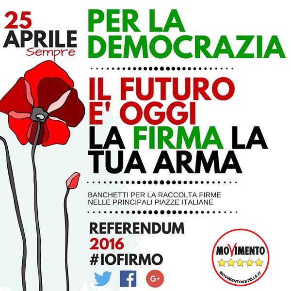 M5S-Referendum Costituzionale