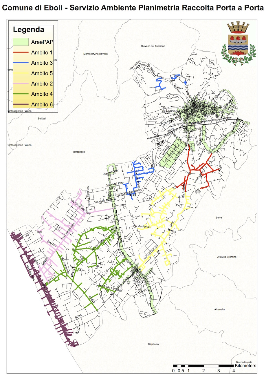 MAPPA NUOVA RACCOLTA DIFFERENZIATA