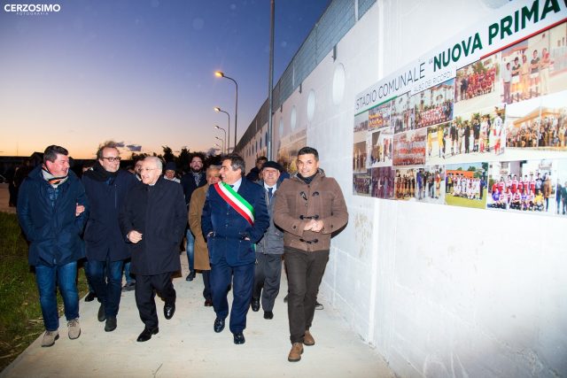 Inaugurazione Campo sportivo Bellizzi-mimmo.Volpe-Vincenzo De Luca-1