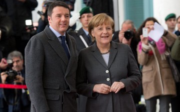 Matteo-Renzi-Angela-Merkel