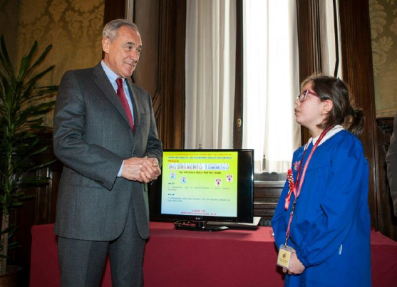 Presidente Grasso Premia alunni scuola Fiorentino