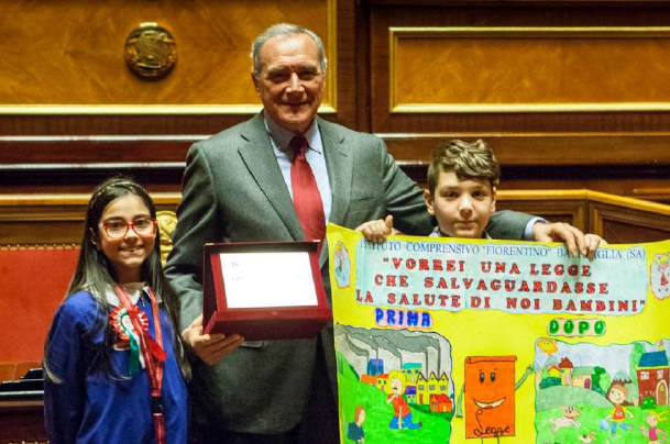 Presidente Grasso Premia alunni scuola Fiorentino