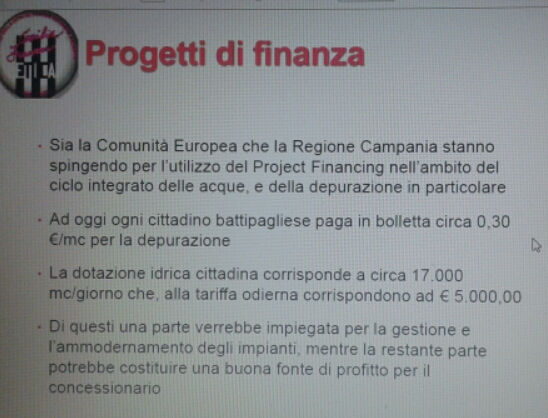 Progetti finanza