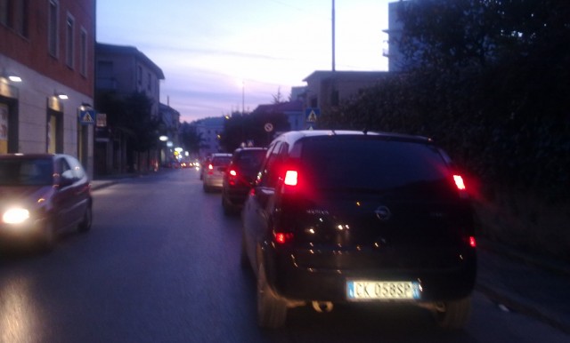 Traffico strada statale