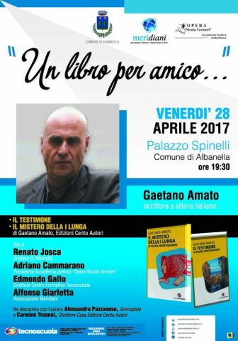 Albanella-rassegna letteraria-un libro per amico-Gaetano Amato