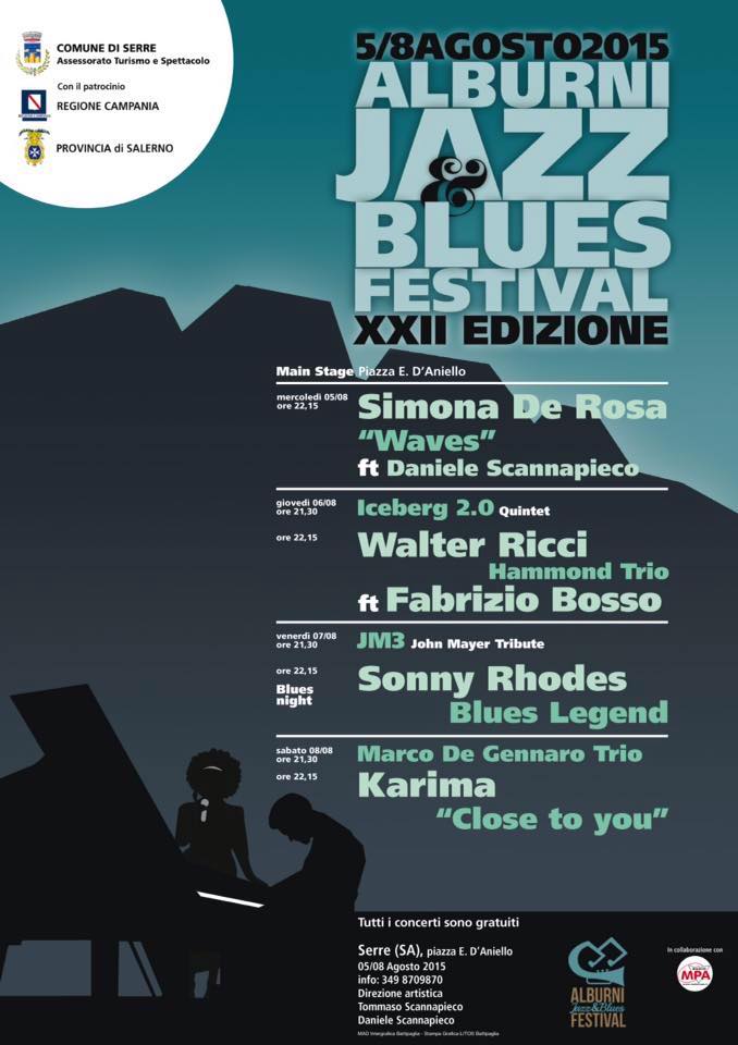 XII edizione di Alburni jazz & Blues Festival di Serre-manifesto