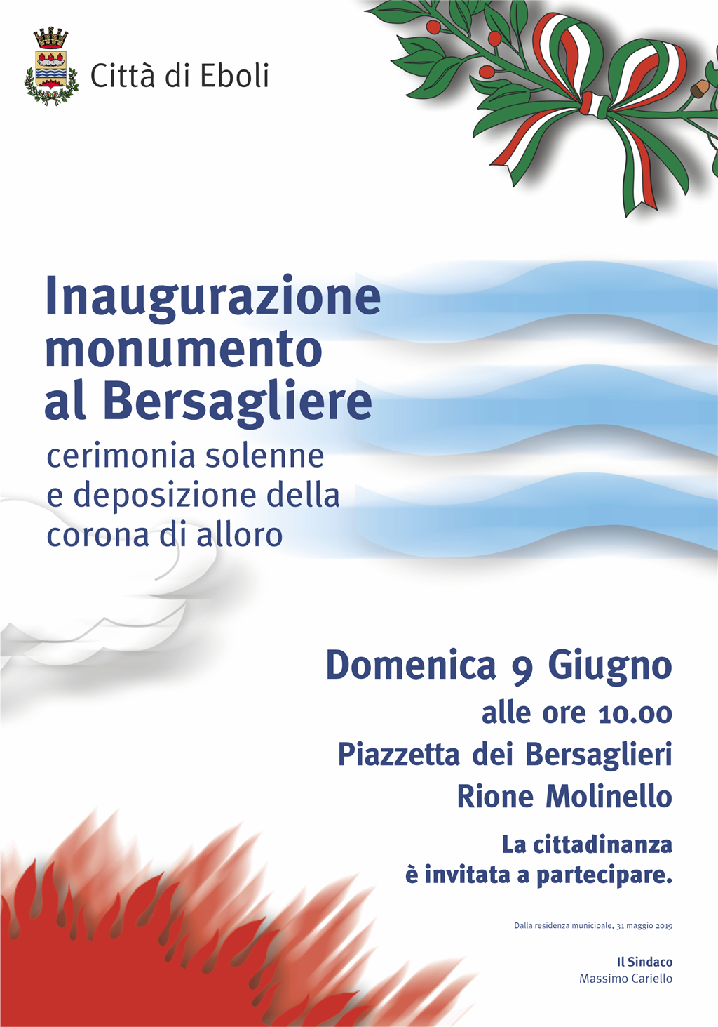 Inaugurazione monumento al bersagliere