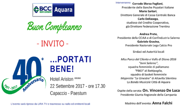 40 anni BCC Aquara