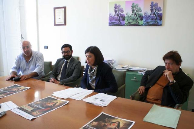 Soprintendente- Francesca CASULE -Abbate, Ricco -Faiella-conferenza stampa- presentazione- mostra