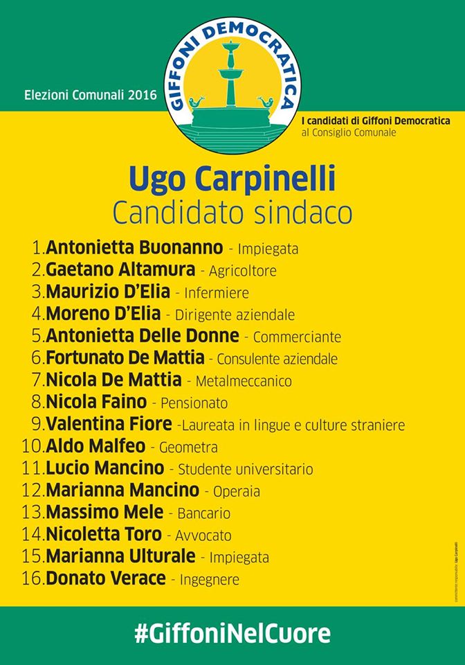 lista giffoni democratica