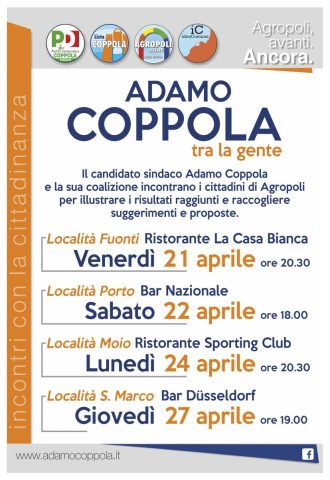 Coppola incontra i quartieri di Agropoli