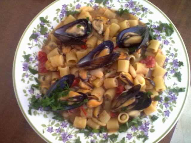 pasta e fagioli con cozze
