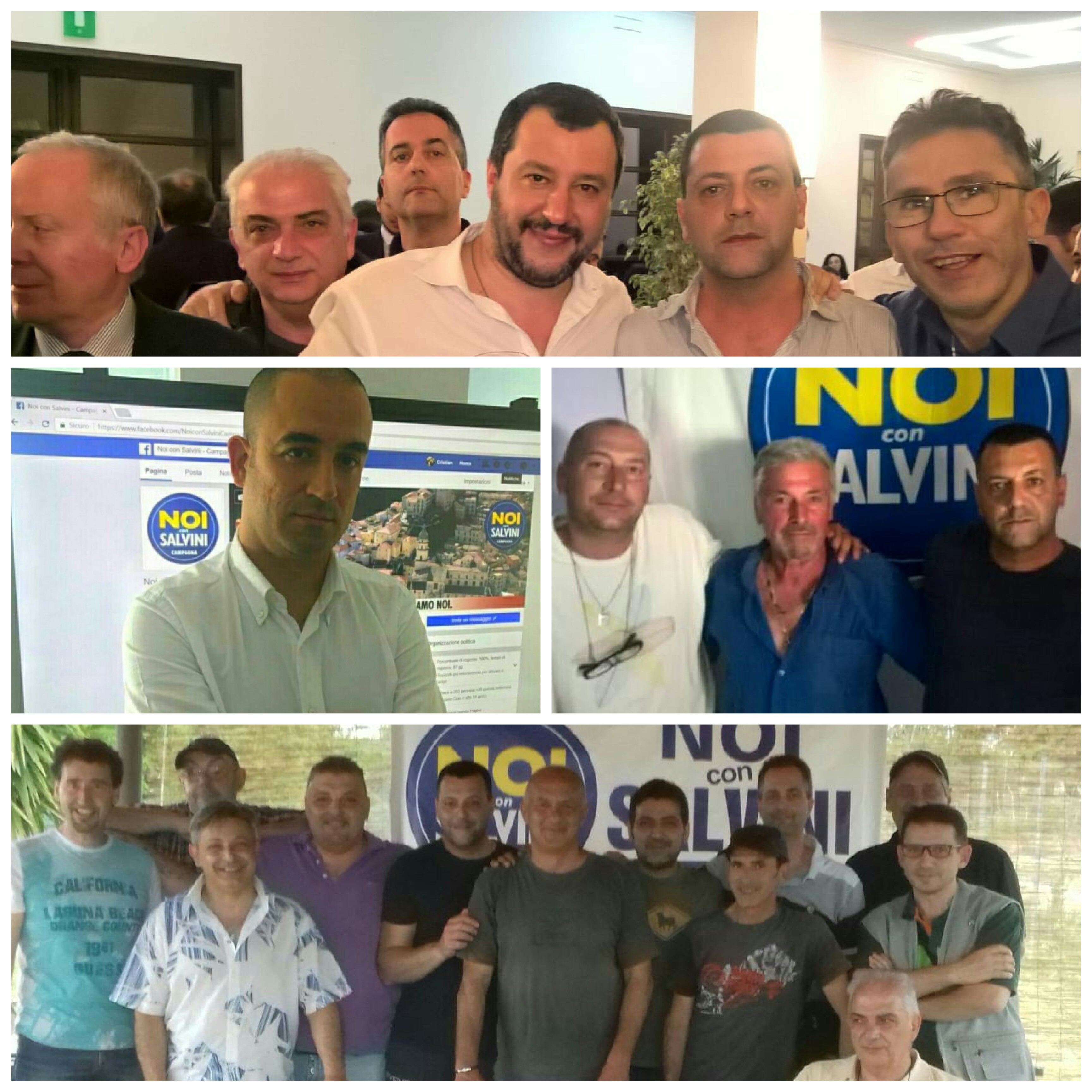 Mateo Salvini con i gruppi di Eboli, Santomenna, Campagna