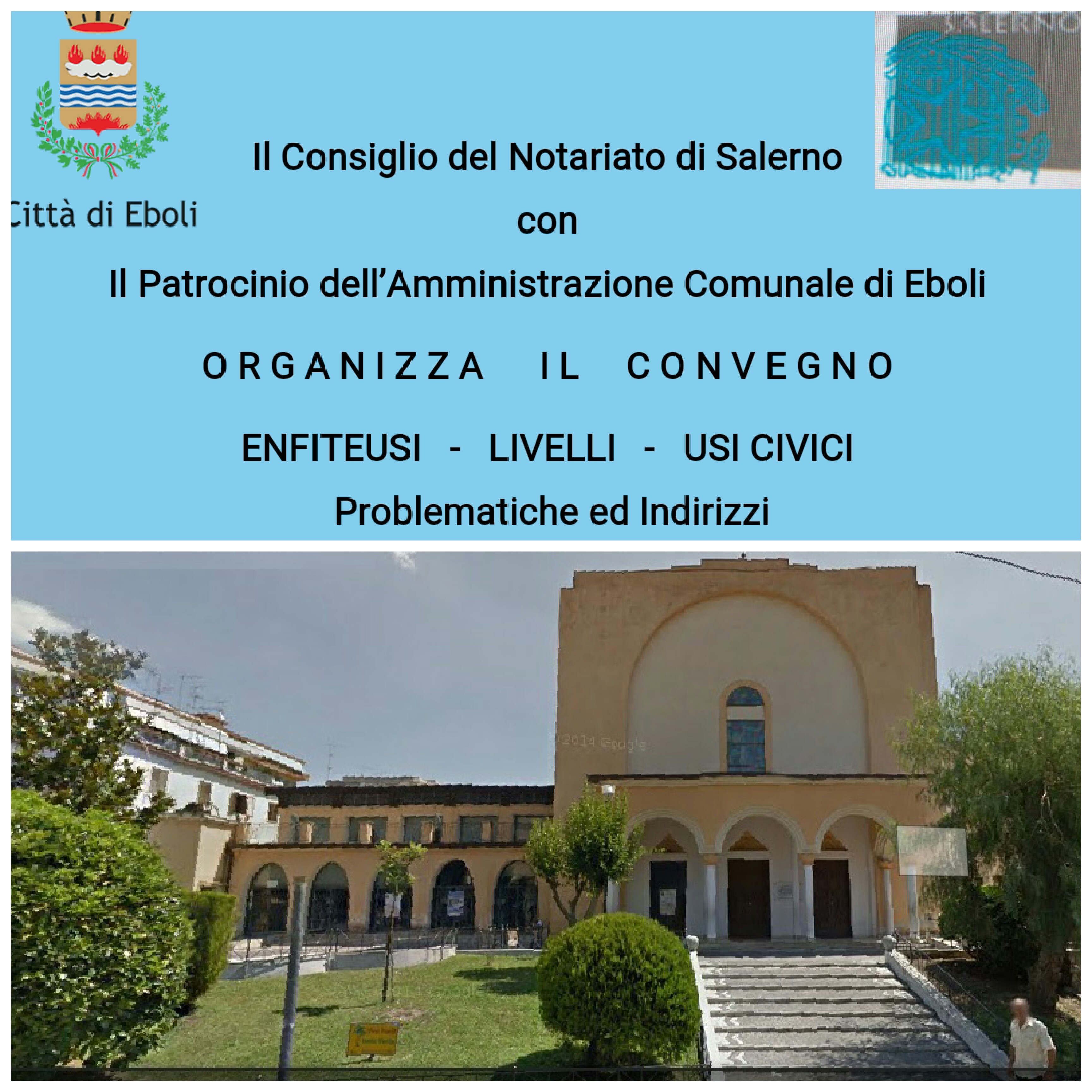 Auditorium San Bartolomeo Eboli-Convegno enfiteusi