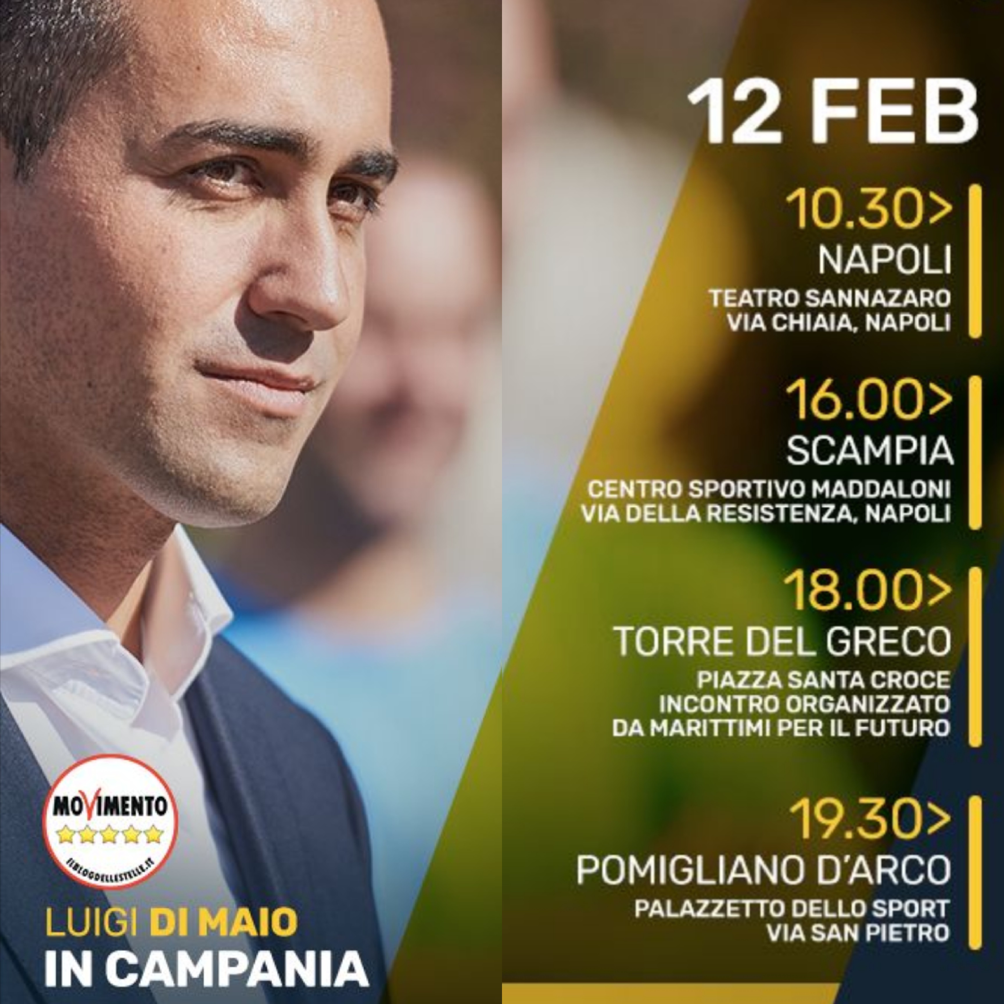 Luigi Di Maio-Rally Tour" - Campania