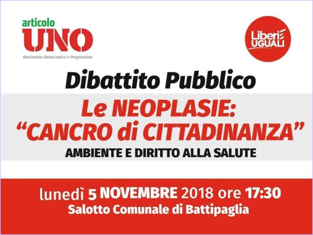 Convegno Battipaglia Neoplasie cancro di Cittadinanza